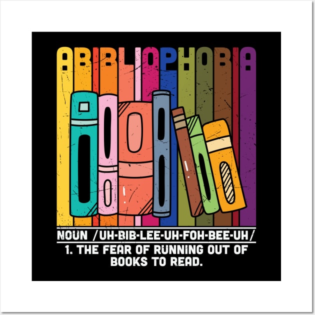 Abibliophobia Definition -  Funny Book Lover Library Wall Art by GothicDesigns